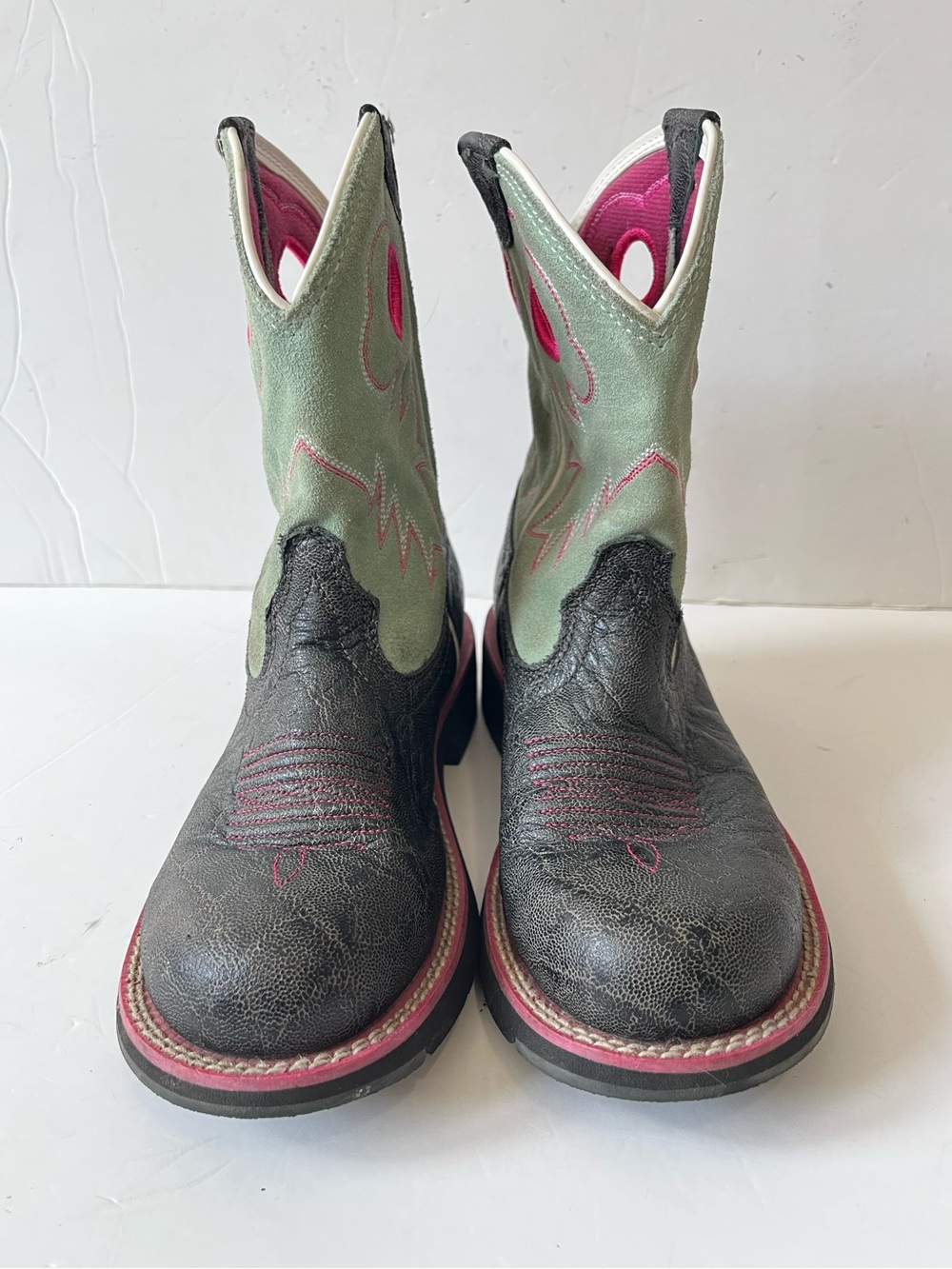 Ariat Fatbaby Sheila Black Mint Western Cowboy Boots Size 6B - Picture 3 of 11